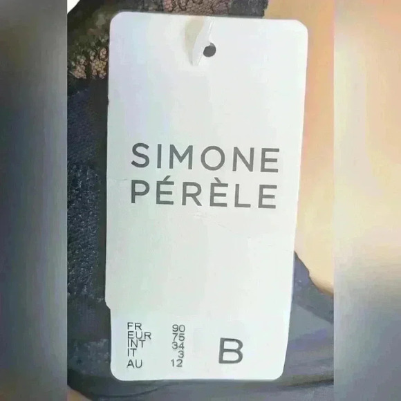 Simone Perele Utopia Triangle Pushup Bra and Panty Green Set 34B/1 - Picture 6 of 9